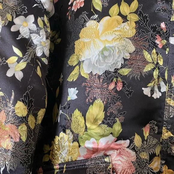 Free People Floral Jacquard Bomber Jacket - Worn once!!